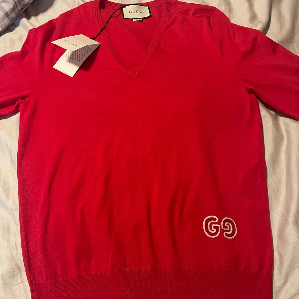 Brand new Gucci V neck t-shirt